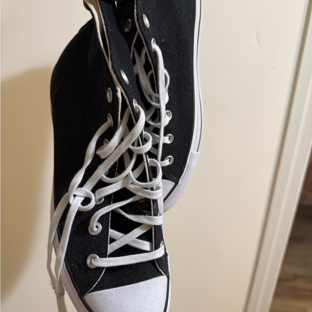 Converse Black and White PLATFORM High-Top Sneakers BRAND NEW - Picture 6 of 6